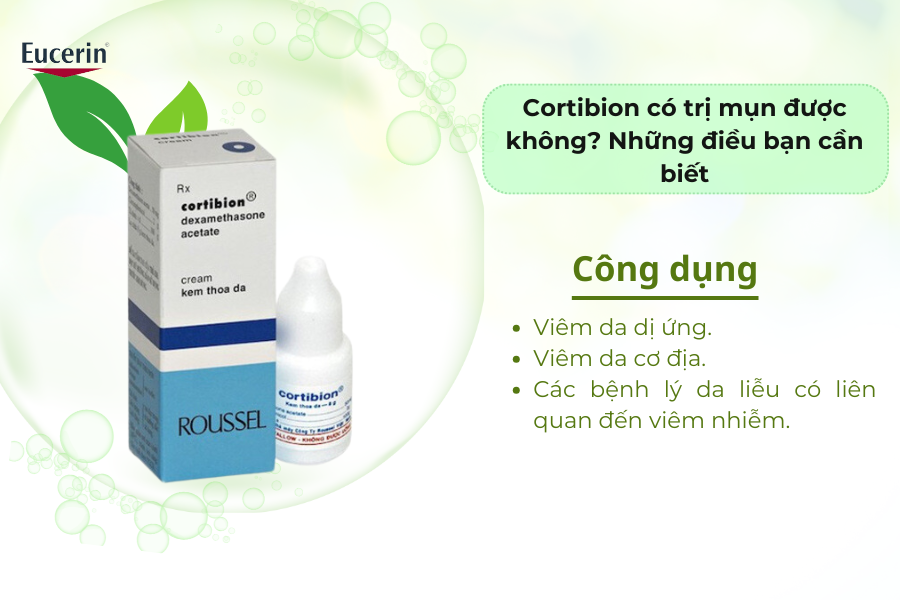 Cortibion có trị mụn được không? 